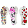 3 Pairs Latex Children Insole Soft Cartoon Printed Canvas Foot Pad(Love)
