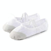 Flats Soft Ballet Shoes Latin Yoga Dance Sport Shoes for Children & Adult(White)