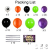 Halloween Spider Balloon Chain+Background Cloth Decoration Set(Set)