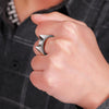Self Defence Ring Stainless Steel Silver - Personal Safety Tool