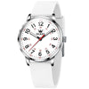 OLEVS 9953 Women Simple Silicone Strap Waterproof Quartz Watch(White)
