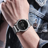 FNGEEN S230 Men Non-Pointer Quartz Watch(Black Mash Black Steel Black)