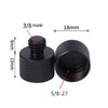 4 PCS 5/8 Female to 3/8 Male Adapter Screw(Black)