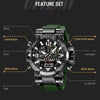 STRYVE S8026 Sports Colorful Night Light Electronic Waterproof Watch Multifunctional Student Watch(Army Green)