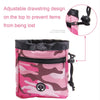 Camouflage Dog Treat Bag with Poop Bag Dispenser (Blue)