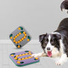 Dog Puzzle Feeder Toy - Interactive Treat Dispensing Game (Grey)