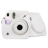 Retro Full Body PU Leather Case Camera  Bag with Strap for FUJIFILM instax mini 7+ (White)