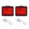 2 PCS ZS-7013 3 inch 9LEDs Strobe Waterproof Car / Truck Warning Light (Red Light)