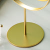 Desktop Makeup Mirror Simple Portable Mirror Rotating Dressing Mirror,Style: Gold Stand Model