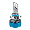 50W Three-color LED Double Copper Tube Aluminum Alloy Headlight, Bulb: 9005