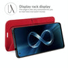 For Asus Zenfone 8 R64 Texture Single Horizontal Flip Protective Case with Holder & Card Slots & Wallet& Photo Frame(Red)