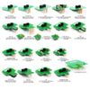 22 PCS Car KTAG KESS KTM BDM Adapters Trasdata Set BDM Frame ECU RAMP Adapters