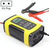 FOXSUR 12V 6A Intelligent Universal Battery Charger for Car Motorcycle, Length: 55cm, EU Plug(Yellow)