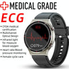 G08 1.3 inch TFT Screen Smart Watch, Support Medical-grade ECG Measurement/Women Menstrual Reminder, Style:TPU Strap(Silver)