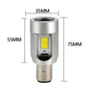 BA20D DC12-80V / 20W / 6000K / 2000LM Motorcycle Headlight with Angel Eyes (Blue)