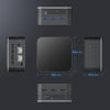 T9 Plus N100 DDR5 8G+256G UK Plug 12th Alder Lake Dual Gigabit LAN+3 HDMI 4K HD Pocket Mini PC