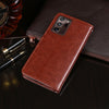 For Samsung Galaxy Note 20 Ultra idewei Crazy Horse Texture Horizontal Flip Leather Case with Holder & Card Slots & Wallet(Brown)