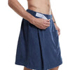 Adjustable Sticky Beach Towel Shower Room Men Wearable Bathrobe with Pockets, Size: XL(Navy Blue)