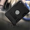 For iPad Mini 3 / 2 / 1 Shockproof PC + Silicone Protective Casewith Holder(Black)