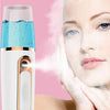 Portable Mini Moisturizing Sprayer Rechargeable Beauty Disinfectant Humidifier Automatic Alcohol Sprayer(Green+Gold)