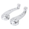 1 Pair Universal Car Wagon Door Window Crank Handle Winder  Manual Door Crank Handle Window Winders(Silver)