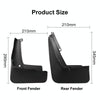 For Volkswagen ID.4X 2015-2023 4pcs/Set Car Auto Soft Plastic Splash Flaps Fender Guard