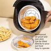 50 PCS / Set Thickened Circular Baking Tray Grilled Meat Paper, Specification: 9 inch(Silver White)