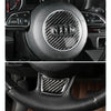 Car Carbon Fiber Steering Wheel Decorative Sticker for Audi A4L / A5 / Q5