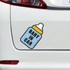10 PCS There Is A Baby In The Car Stickers Warning Stickers Style: CT223O Triangle Boy Adhesive Stickers