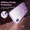For Samsung Galaxy A10 Gradient Glitter Flower All-inclusive Phone Case(Purple)