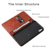 For iPhone X / XS Retro Tree Bark Texture PU Magnetic Horizontal Flip Leather Case with Holder & Card Slots & Wallet(Khaki)