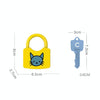 8 PCS Children Alphanumeric and Number Matching Lock Early Educational Toys, Random Style Delivery