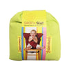 Baby Portable Seat Kids Chair Travel Foldable Washable Infant Dining Seat Cover Safety Belt(Green)