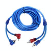 YH-128 1200W Car Amplifier Audio Power Cable Subwoofer Wiring Installation Kit with High Performance RCA Interconnect