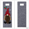 Christmas Cartoon Wine Bottle Cover Holiday Party Decoration Gift Bag(Green)