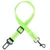 Reflective Dog Car Seat Belt, Telescopic, Green
