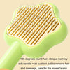 Pet Grooming Comb - Fine Tooth Deshedding Tool (Green)