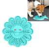 Silicone Slow Feeder Dog & Cat Bowl Mat, Blue Flower