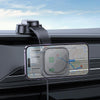 hoco HW24 Might Retractable Magnetic Wireless Fast Charging Car Center Console Holder(Black)