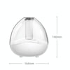 K11 1500ml Transparent Humidifier Household Mute Small Air Purifier Large-Capacity Ultrasonic Humidifier, CN Plug(White)