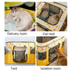 Foldable Pet Playpen, M (Yellow) - Cat & Small Dog House, Whelping Box