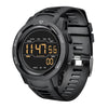 SPOVAN P100 LED Luminous Pedometer Multifunctional Sports Electronic Watch(Black)