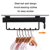 YO5C Monorail 8 Beads Wardrobe Hardware Push-Pull Hanging Rod Clothes Rail