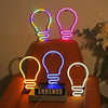 Bulb Neon Light Battery USB Dual-Power LED Decorative Modeling Lamp(Warm Light)