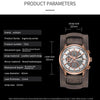 Ochstin 7231 Multifunctional Business Leather Wrist Wrist Waterproof Quartz Watch(Silver+Black)