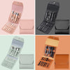 Nail Art Tool Set Nail Clippers Dead Skin Scissors Manicure Tool, Specification: 12 In 1 Coffee