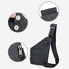 Multi-Function Portable Anti-theft Polyester Business Chest Bag Outdoor Sports Shoulder Bag for Men (Grey)