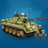 22009 T-62 CAYI Tank Model Assembled Puzzle Building Blocks Children Toys