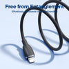 JOYROOM SA29-CL3 30W USB-C/Type-C to 8 Pin Liquid Silicone Fast Charging Data Cable, Length: 1.2m(Black)