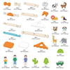 122pcs/Box Children Architecture Building Blocks Wooden House Mortise And Tenon Structure Assembled Toy